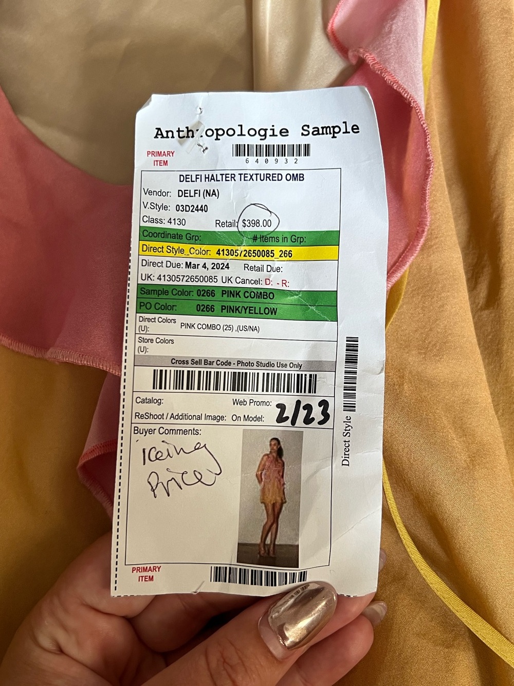 NWT Anthropologie Delfi Dress *Sample!* - Picture 5 of 6